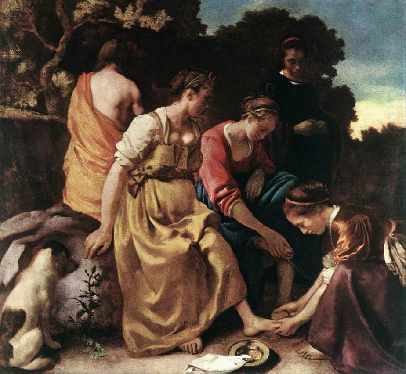 VERMEER VAN DELFT, Jan Diana and her Companions ae oil painting picture